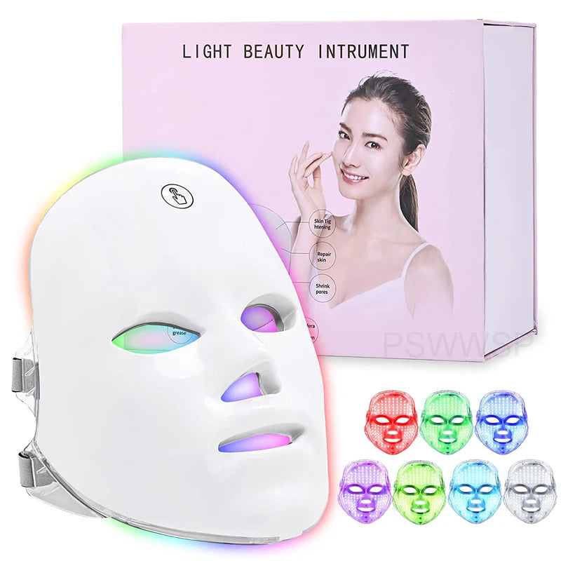 7 Colors LED Facial Mask Photon Therapy