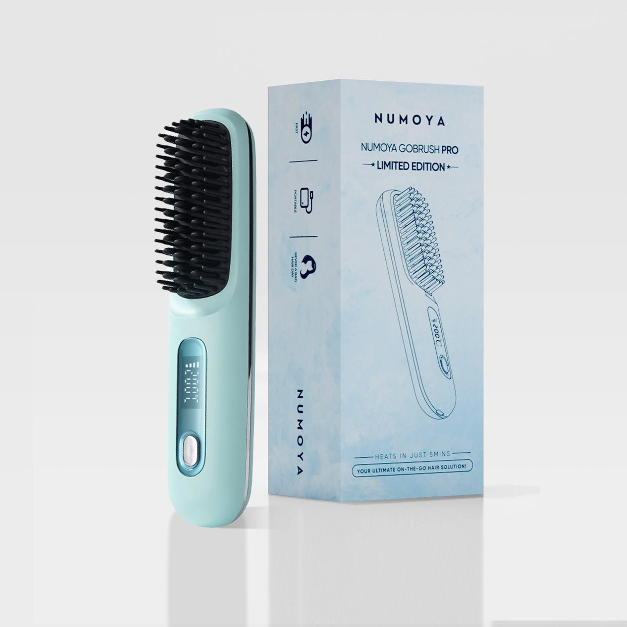 [NEW] Numoya Portable Straightener Brush - GoBrush PRO