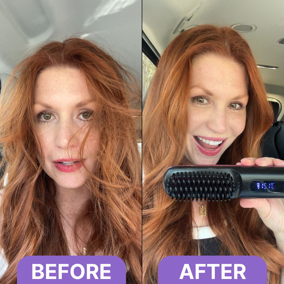 [NEW] Numoya Portable Straightener Brush - GoBrush PRO