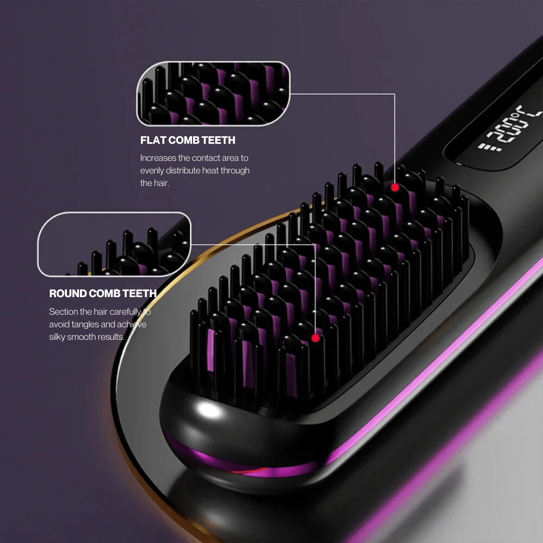 Auria Beauty™ Portable Hair Straightener Brush